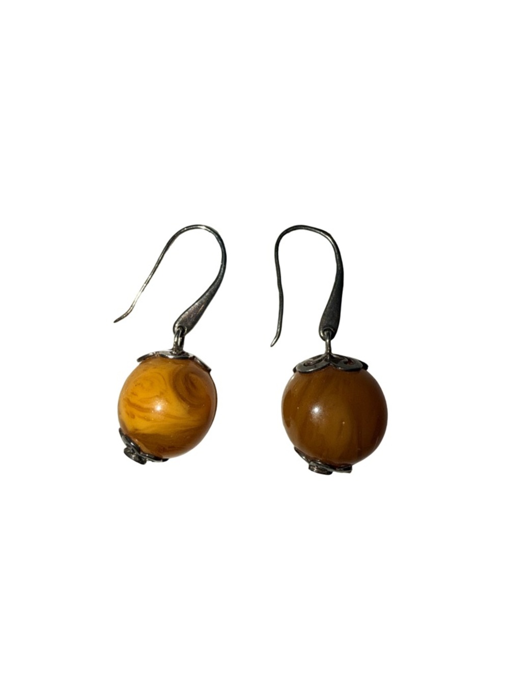 Butterscotch Amber Drop .925 Earrings